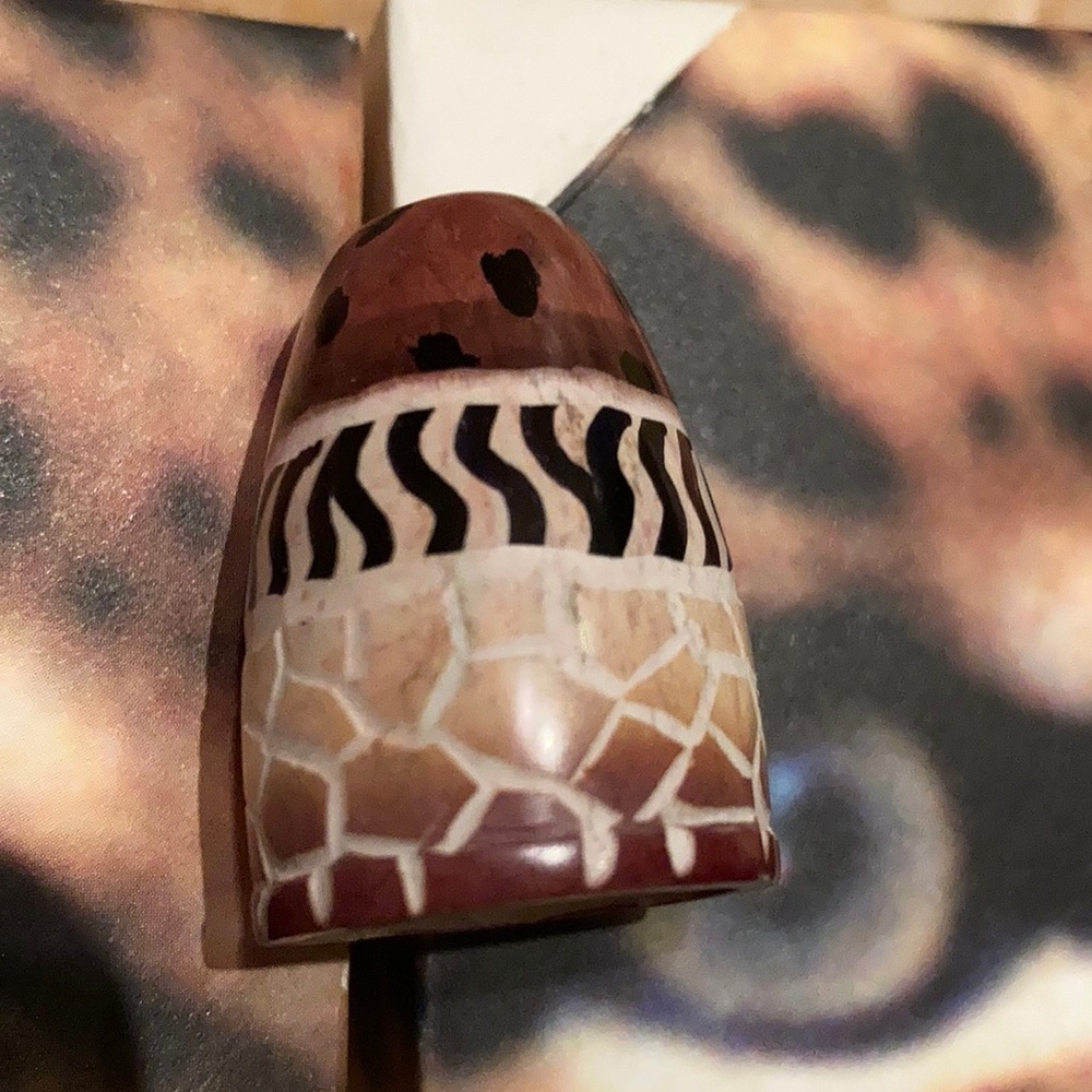 Ceramic sewing thimble, Various animal Patterns